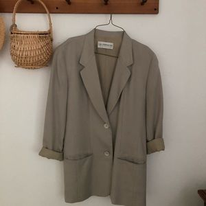 Vintage linen blazer